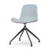 Nola-Fé draaibare eetkamerstoel lichtblauw - zwart onderstel
