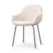 Nora-Mae eetkamerstoel bouclé beige - zwart onderstel
