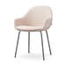 Nora-Mae eetkamerstoel beige - zwart onderstel
