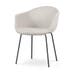 Nora-Otis eetkamerstoel beige - zwart onderstel