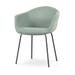 Nora-Otis eetkamerstoel zacht groen - zwart onderstel