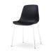 Nora-Pip eetkamerstoel zwart - wit onderstel