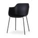 Nora-Puk eetkamerstoel zwart - zwart onderstel