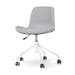 Nout-Fé bureaustoel lichtgrijs - wit onderstel