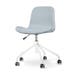 Nout-Fé bureaustoel lichtblauw - wit onderstel