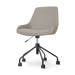 Nout-Isa bureaustoel warm grijs - zwart onderstel