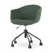 Nout-Otis bureaustoel donkergroen - zwart onderstel