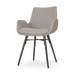 Nova-Eef eetkamerstoel warm grijs - zwart onderstel