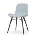 Nova-Fé eetkamerstoel lichtblauw - zwart onderstel