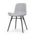 Nova-Fé eetkamerstoel lichtgrijs - zwart onderstel