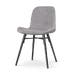 Nova-Fé eetkamerstoel rib warm grijs - zwart onderstel