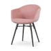 Nova-Otis eetkamerstoel zacht roze - zwart onderstel