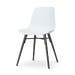Nova-Pip eetkamerstoel wit - zwart onderstel