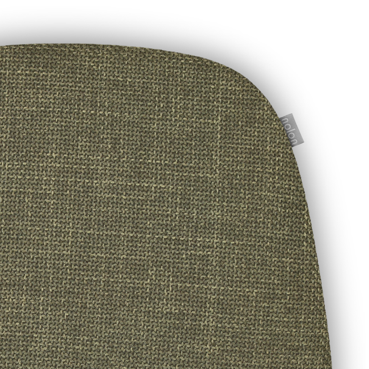 detail van het fem zitkussen forestgroen nolon