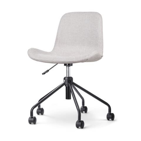 Nout-Fé bureaustoel beige - zwart onderstel