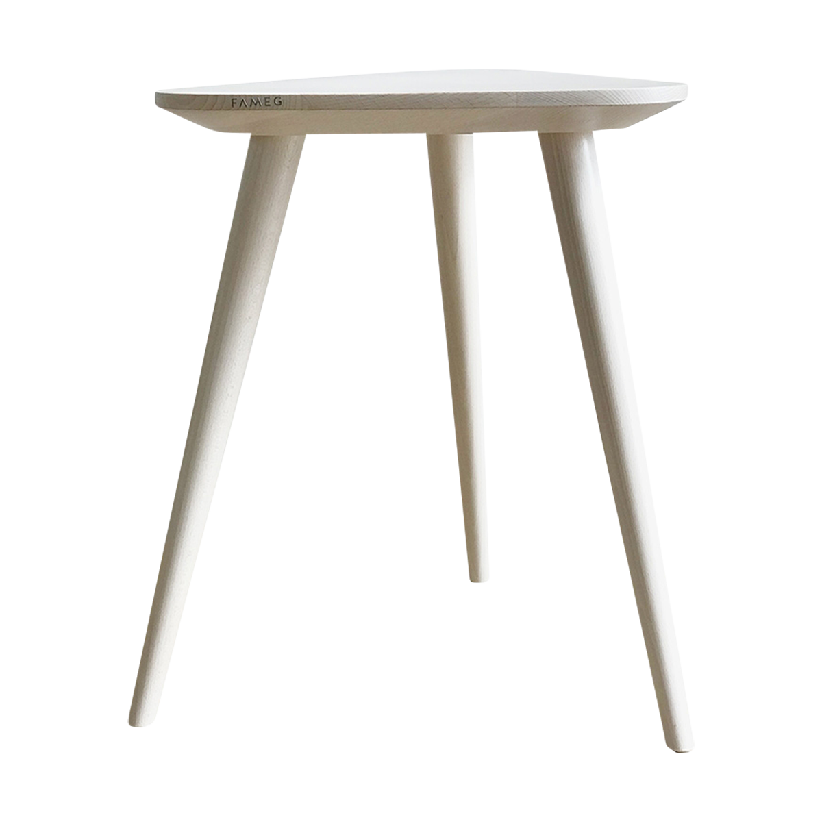 Finn houten krukje whitewash - 49 cm