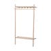 Milford eikenhouten kledingrek whitewash - 91 x 181 cm