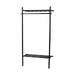 Milford eikenhouten kledingrek zwart - 91 x 181 cm