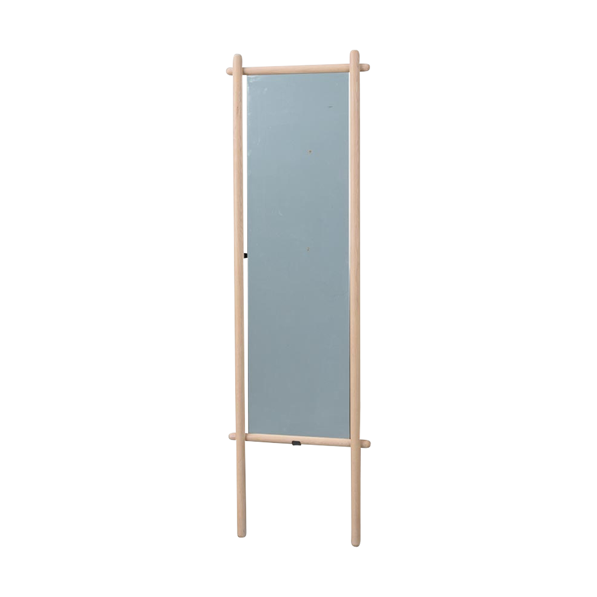 Milford eikenhouten staande wandspiegel whitewash - 180 cm