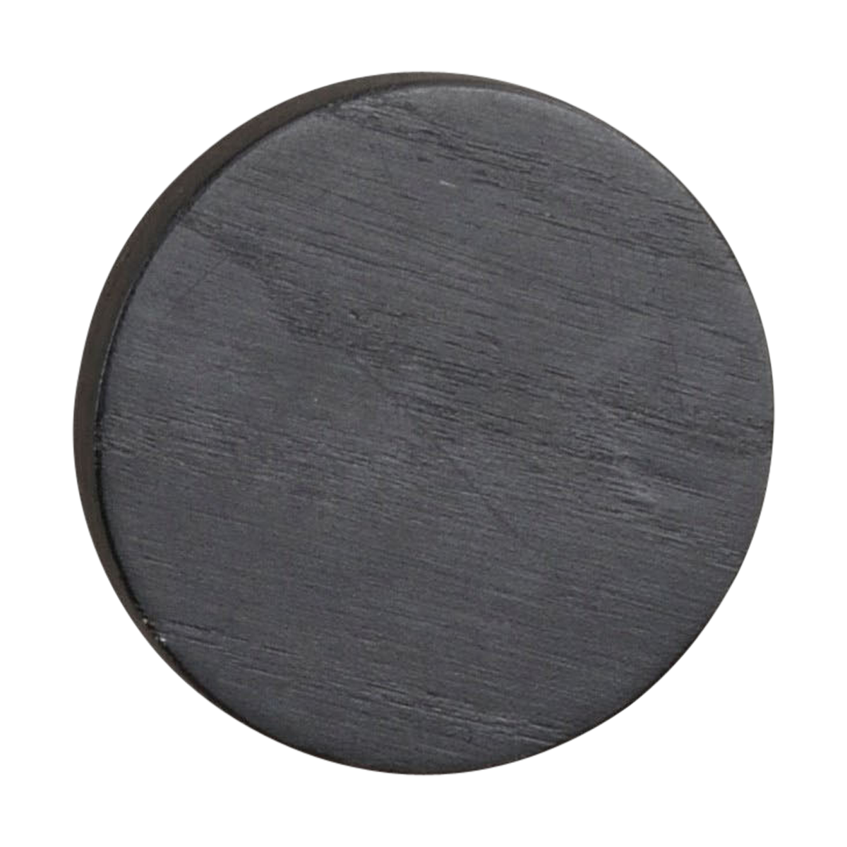 Milford eikenhouten wandknop zwart - Ø 8 cm