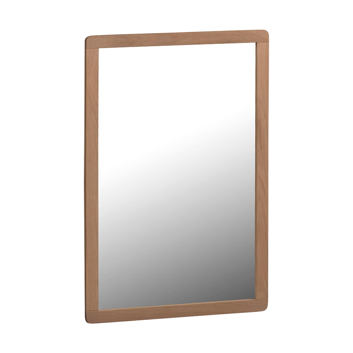 Metro houten wandspiegel naturel - 60 x 90 cm