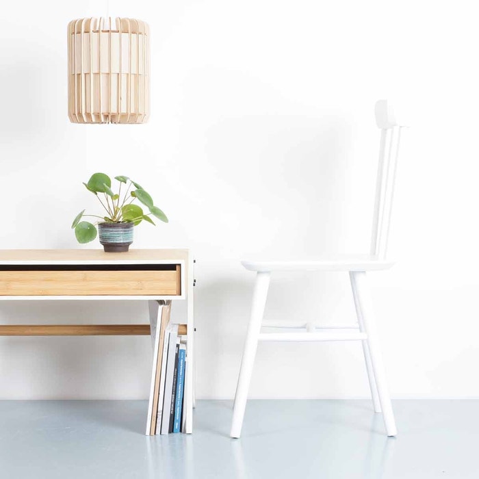 Pippa houten spijlenstoel wit - eetkamerstoelen - HAY J77