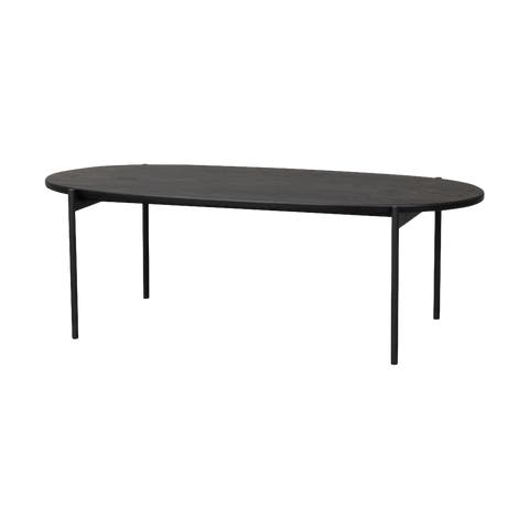 Skye houten salontafel zwart - 120 x 60 cm