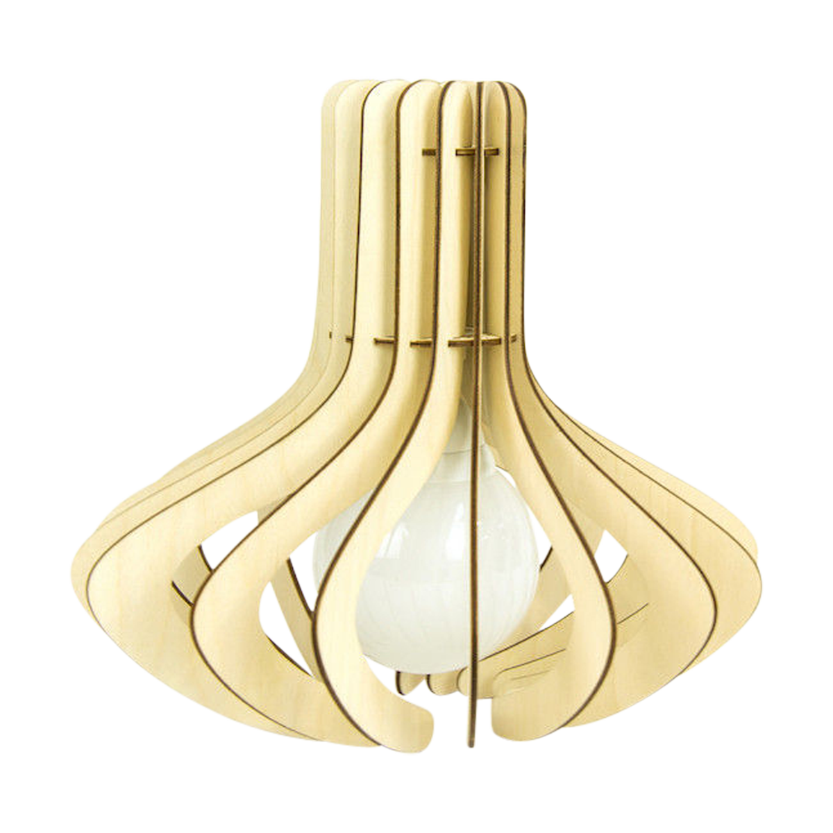 Octopus S houten lampenkap small  