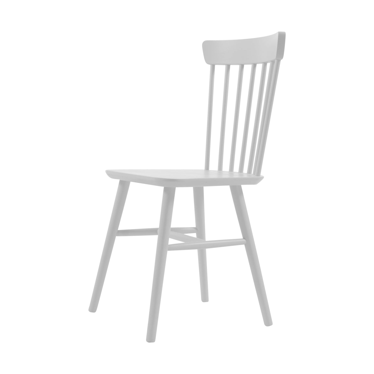 Pippa houten spijlenstoel wit