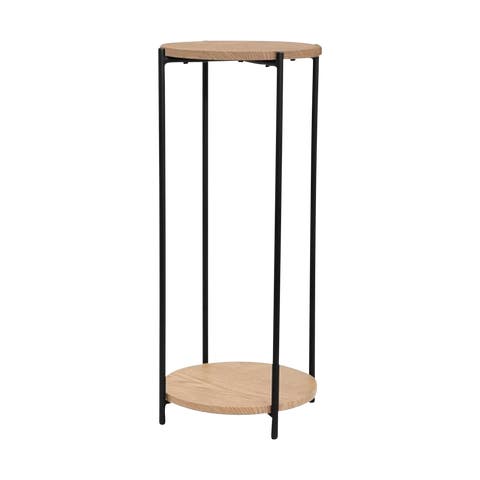 Lina houten plantenzuil naturel - Ø 30 cm