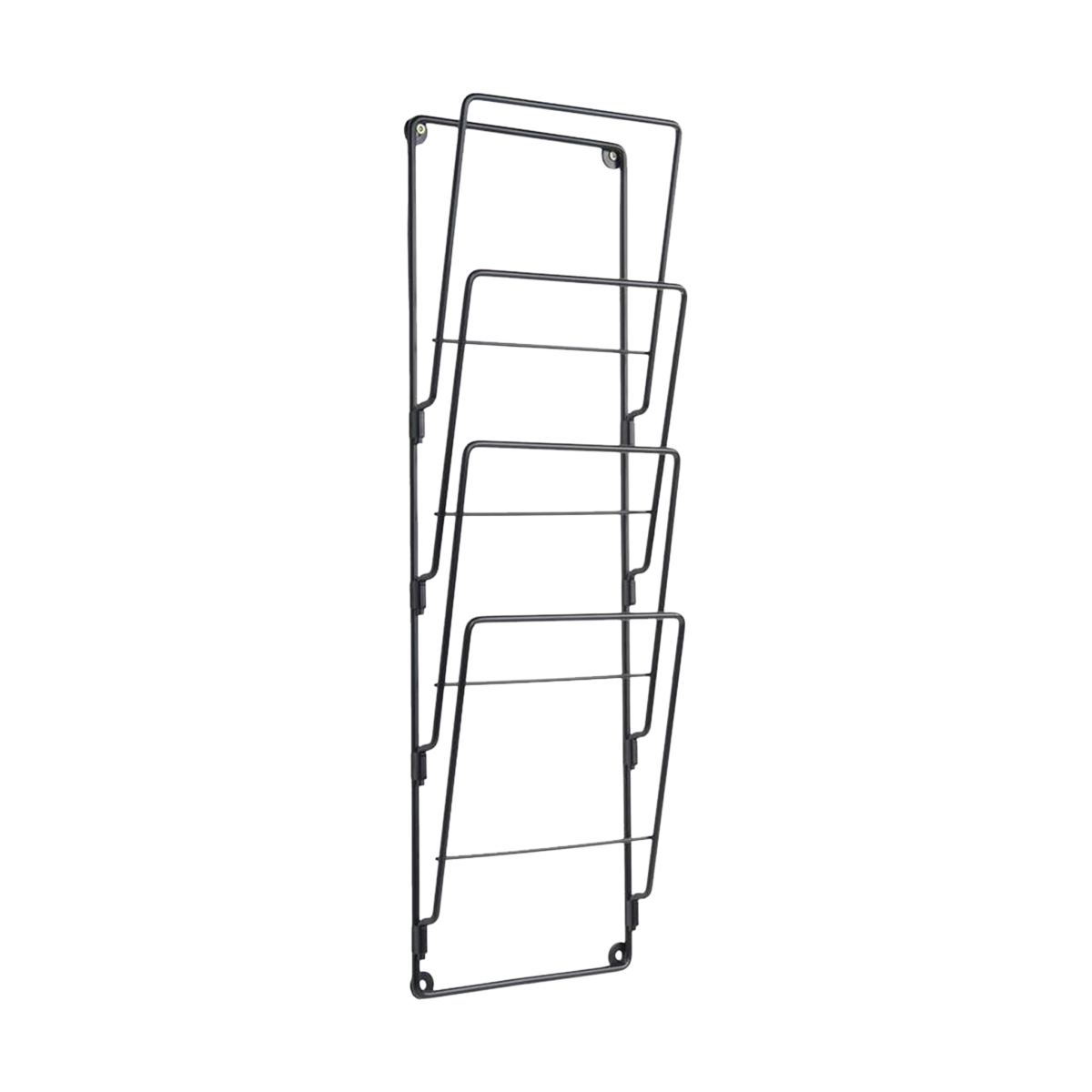 Diamond tijdschriftenhouder voor aan de muur - Zwart