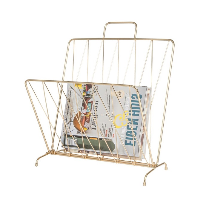 Diamond tijdschriftenhouder goud 