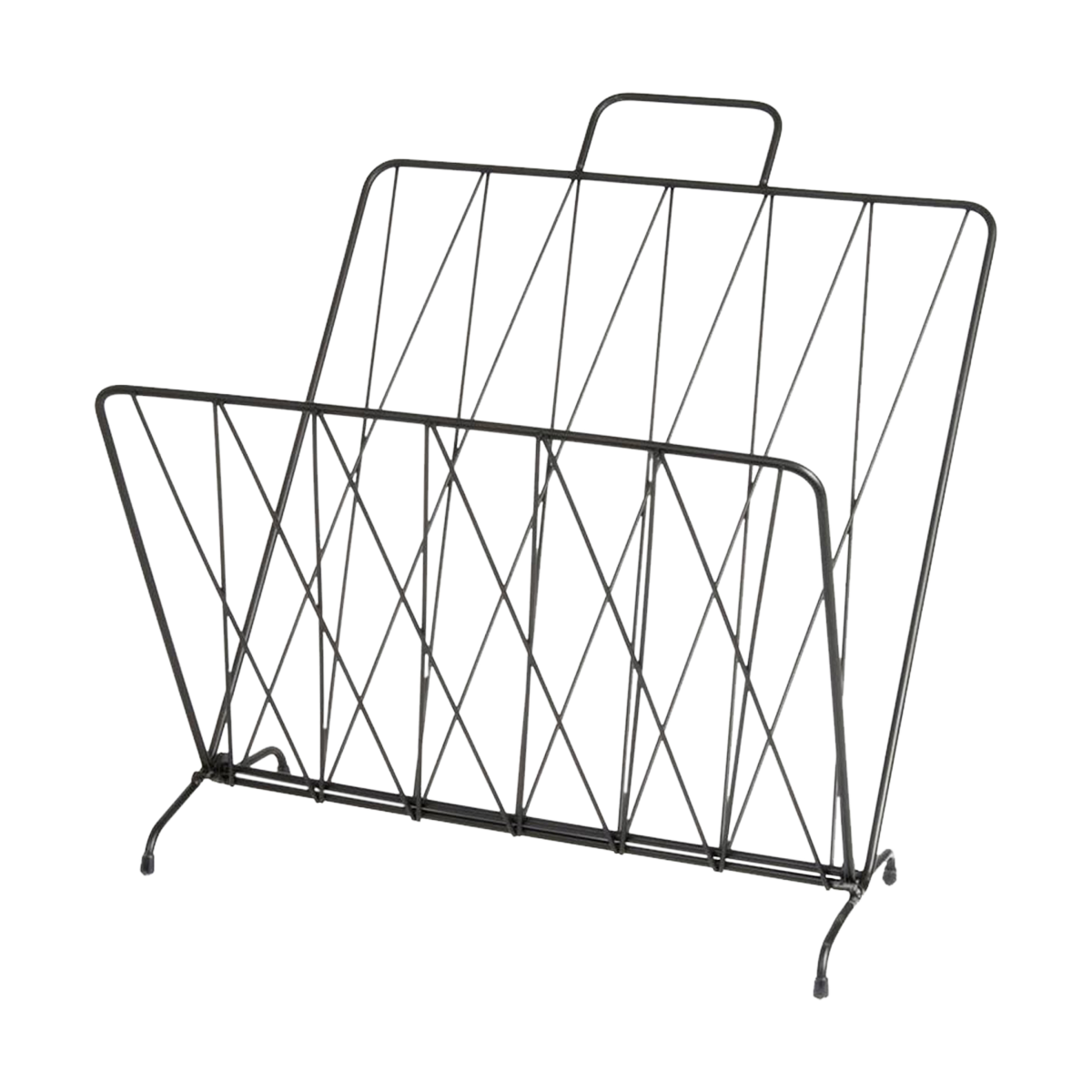 Diamond tijdschriftenhouder zwart