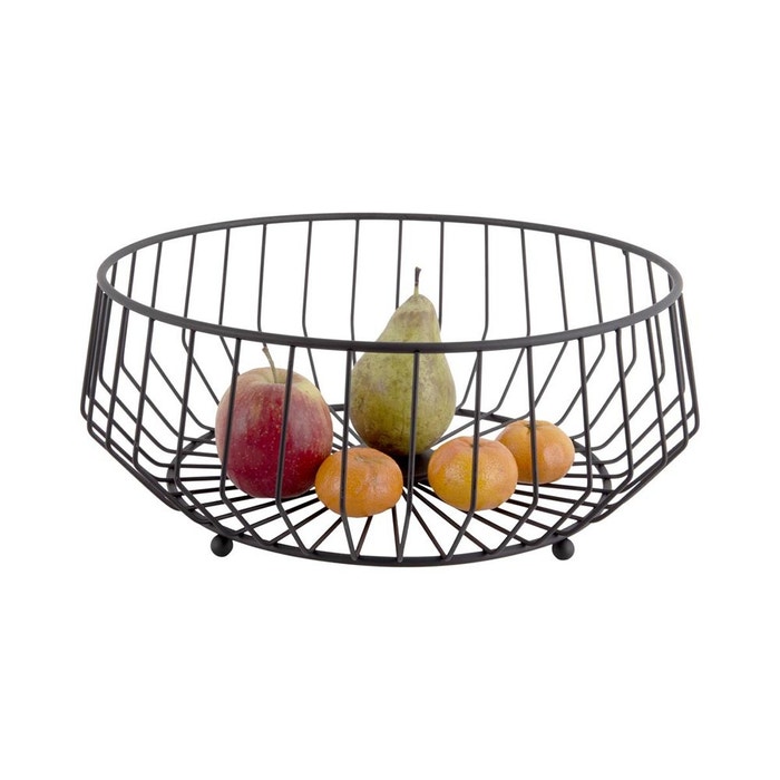 Linea fruitmand zwart - Ø 34 cm 