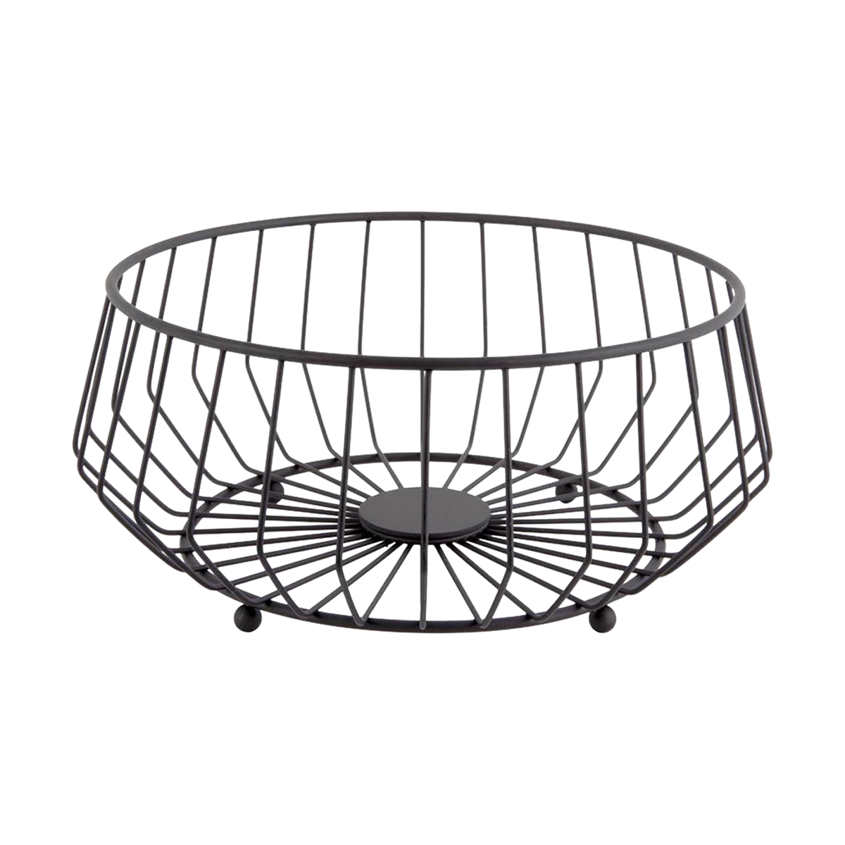 Linea fruitmand zwart - Ø 34 cm