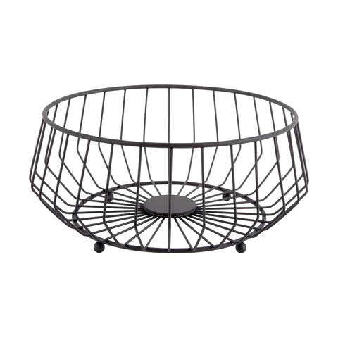 Linea fruitmand zwart - Ø 34 cm
