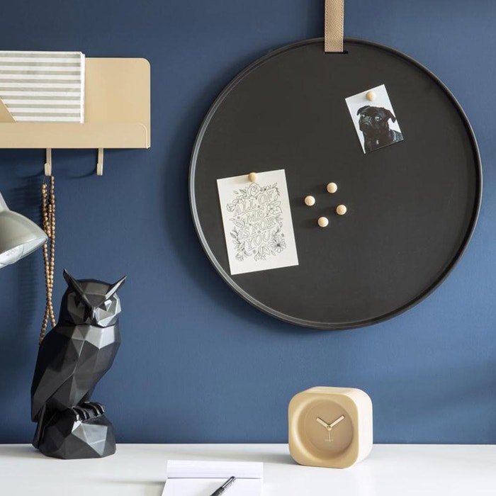 Perky magnetisch memobord zwart - Ø 50 cm 