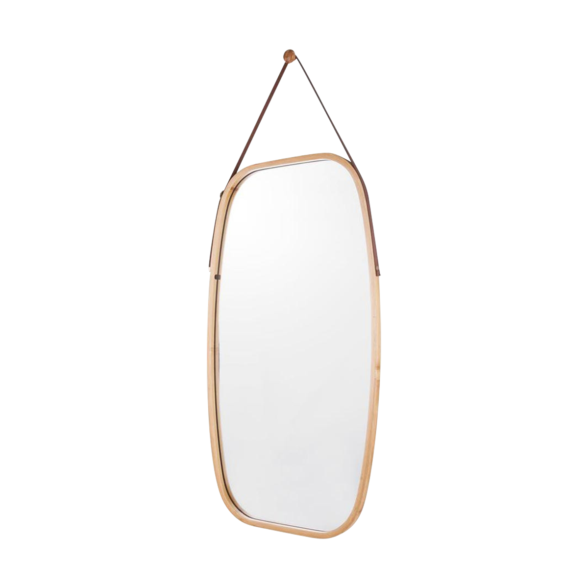 Native bamboe wandspiegel naturel - large 43 x 74 cm