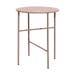 Mila metalen tuin bijzettafel roze - Ø 40 cm