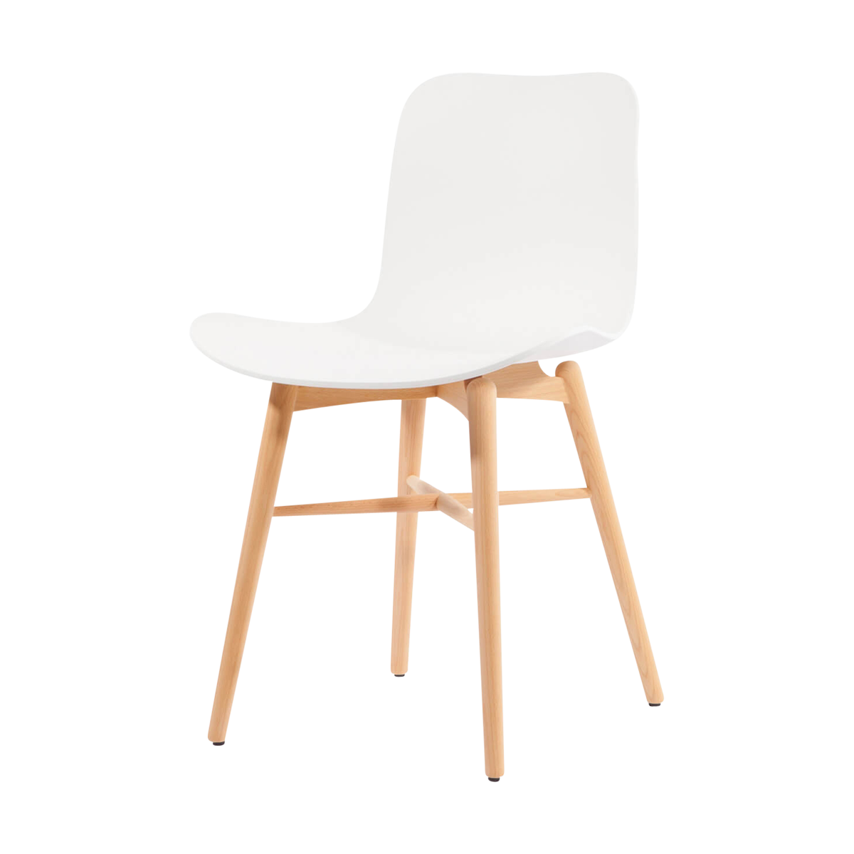 Langue Original - Eetkamerstoel - Naturel hout - Gebroken wit