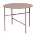 Mila metalen tuin bijzettafel roze - Ø 50 cm