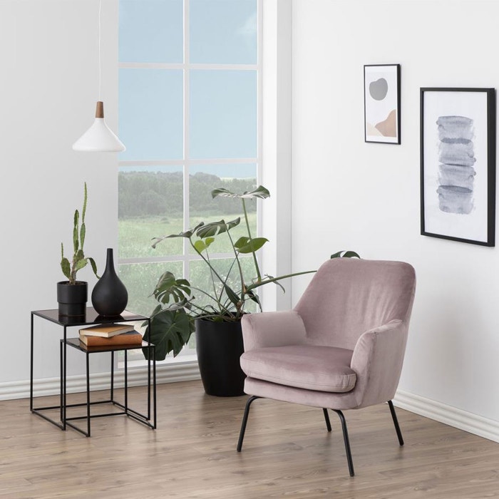 Jez velvet fauteuil roze - fluwelen - velours