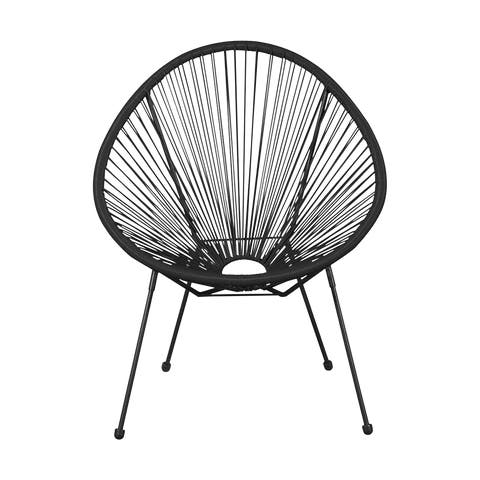 Bo draad tuinstoel zwart