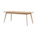 Yumi verlengbare houten eettafel naturel - 190 x 90 cm