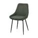 Sierra ribstof eetkamerstoel groen