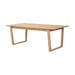 Colonsay verlengbare houten eettafel naturel - 215 x 96 cm