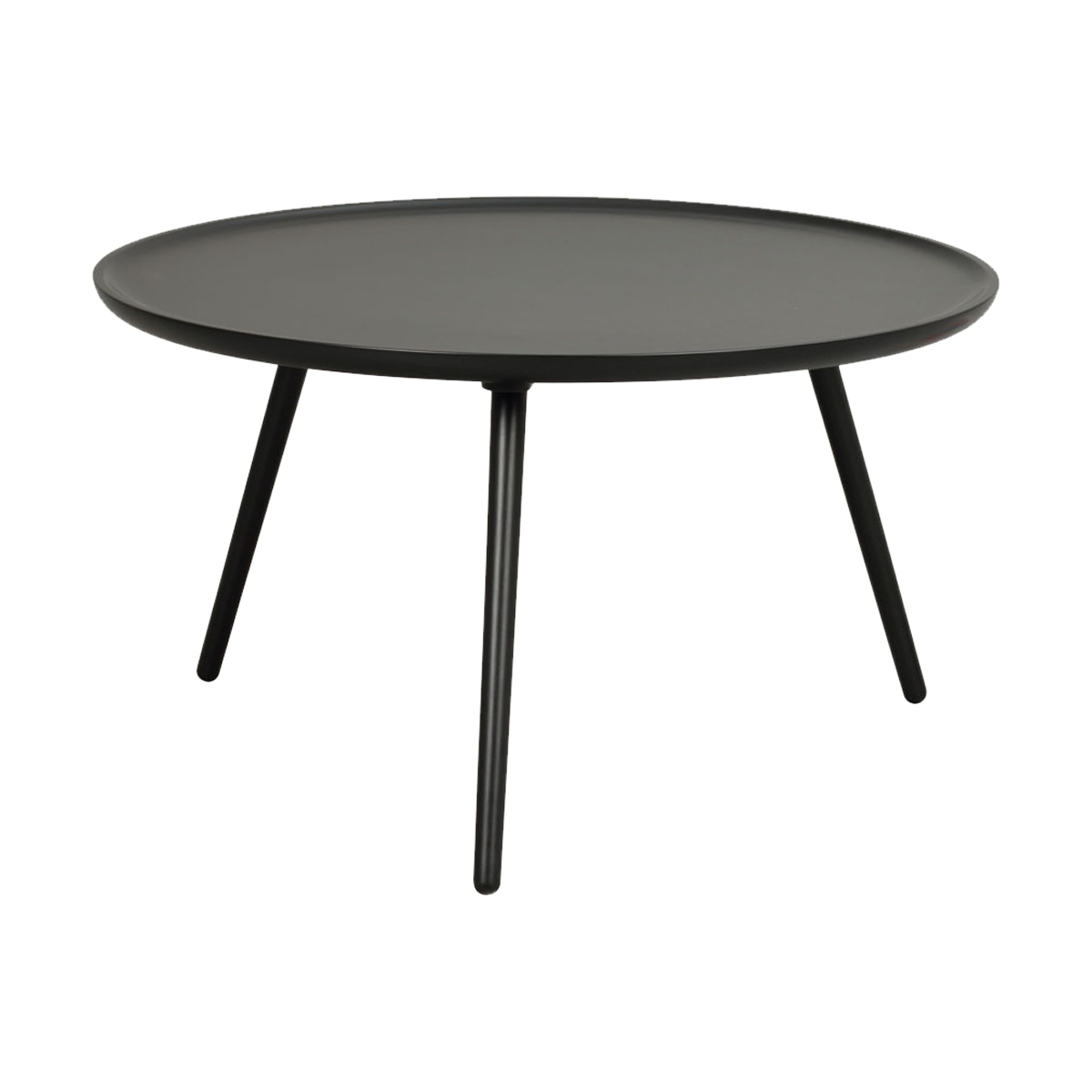 Daisy ronde houten salontafel zwart - Ø80 cm