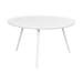 Daisy ronde houten salontafel wit - Ø80 cm