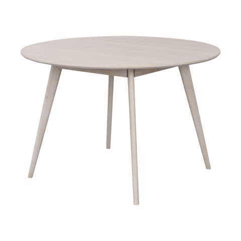 Yumi houten eettafel whitewash - Ø 115 cm