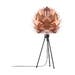 Silvia Mini tafellamp copper - met tripod zwart - Ø 32 cm